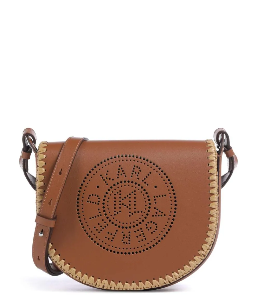 K/Circle Crossbody bag fine grain cow leather brown