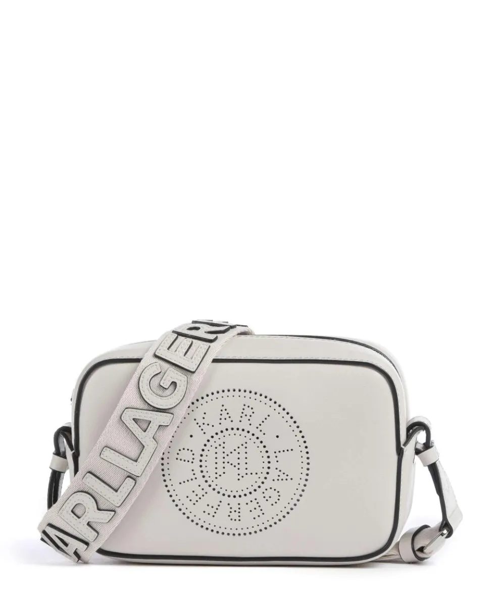K/Circle Crossbody bag fine grain cow leather ivory
