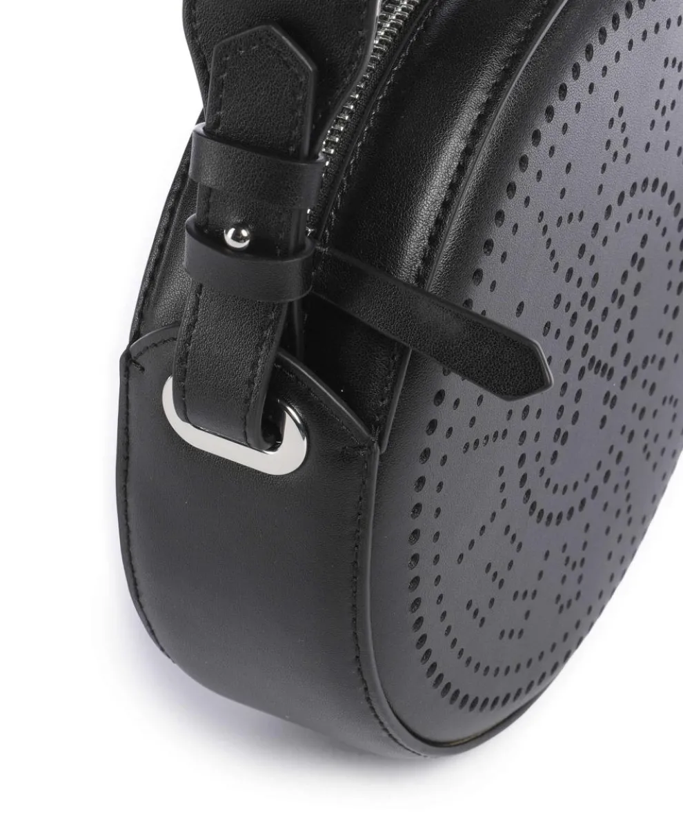 K/Circle Crossbody bag fine grain cow leather black