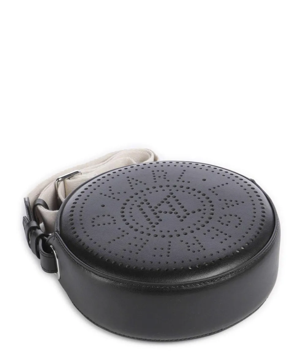 K/Circle Crossbody bag fine grain cow leather black