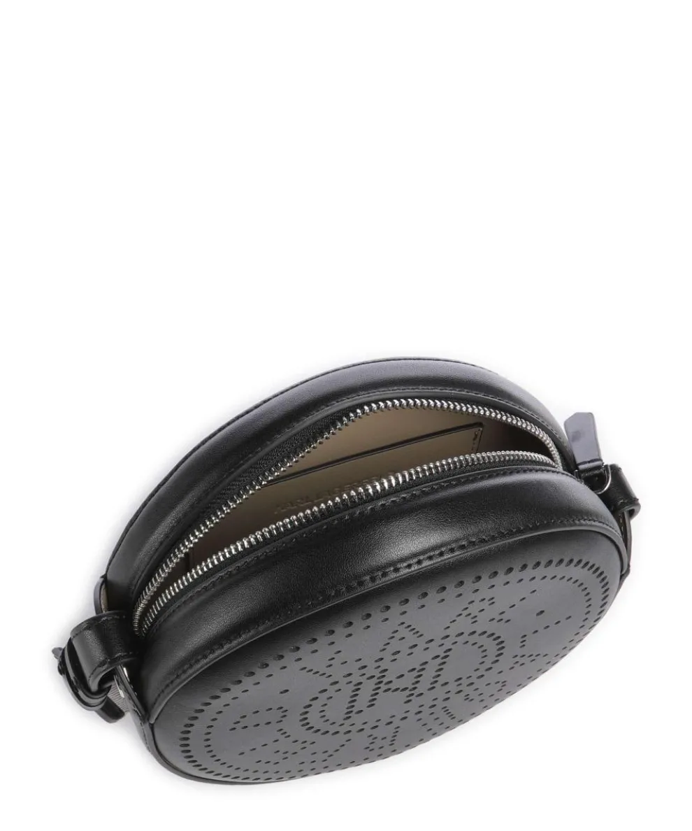 K/Circle Crossbody bag fine grain cow leather black