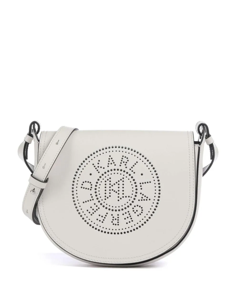 K/Circle Crossbody bag fine grain cow leather ivory