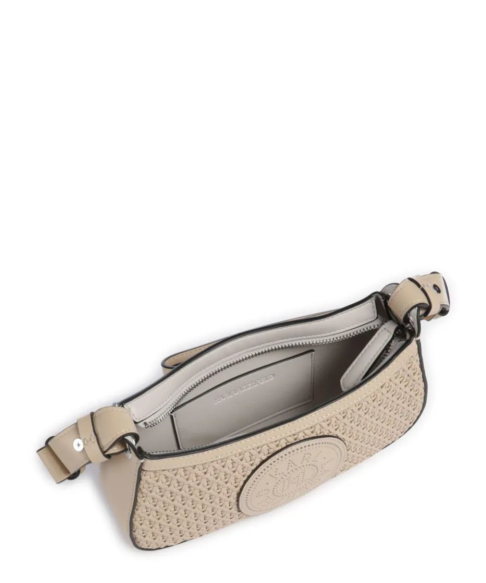 K/Circle Shoulder bag fine grain cow leather beige