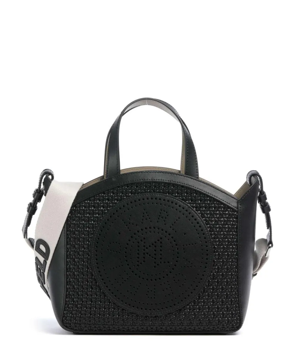 K/Circle Small Handbag fine grain cow leather black