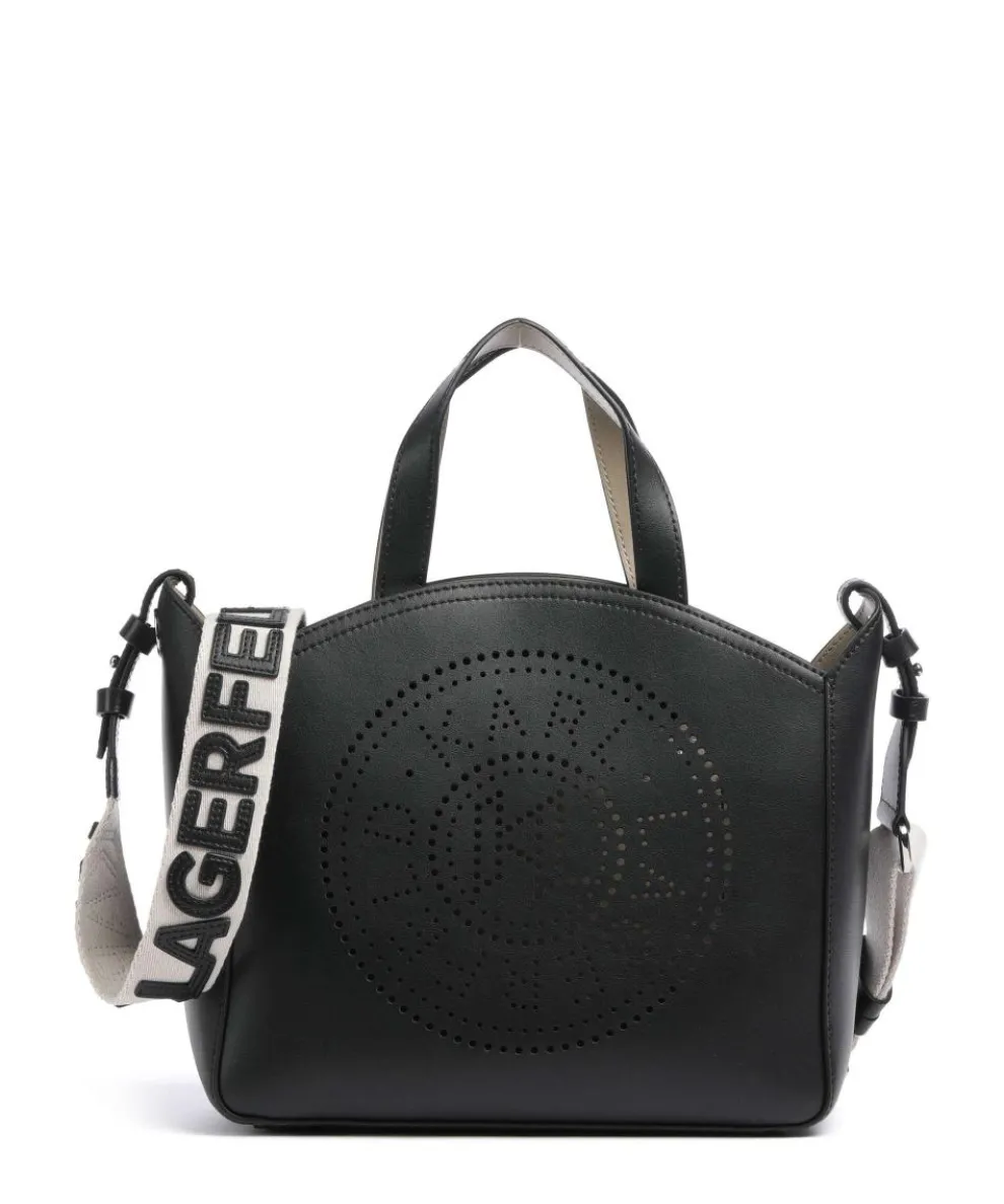 K/Circle Small Handbag fine grain cow leather black