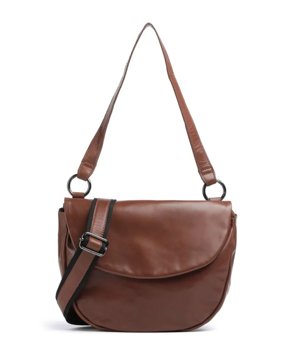 Caugio Shoulder bag fine grain cow leather cognac