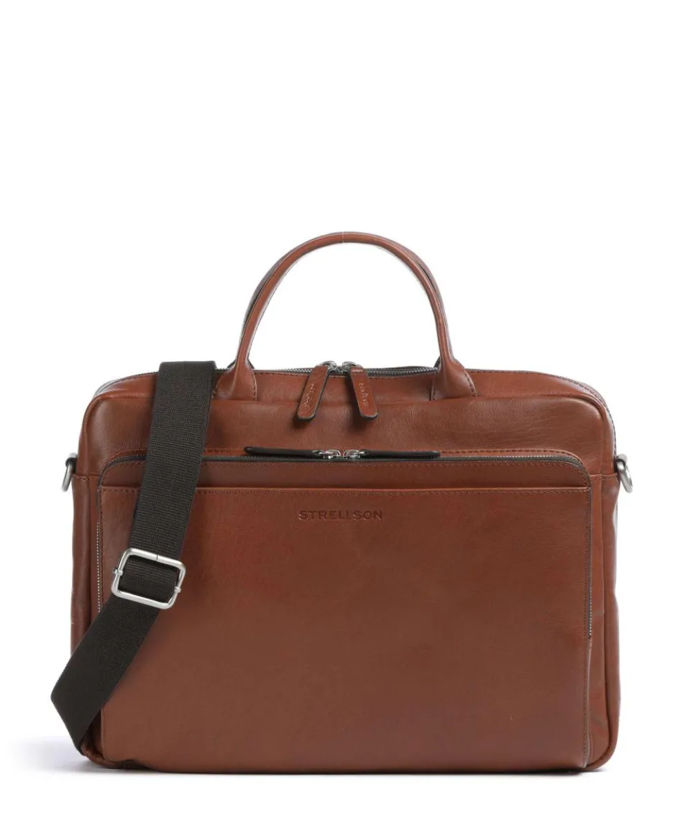 Kenley Charles Briefcase 15″ buffalo leather cognac
