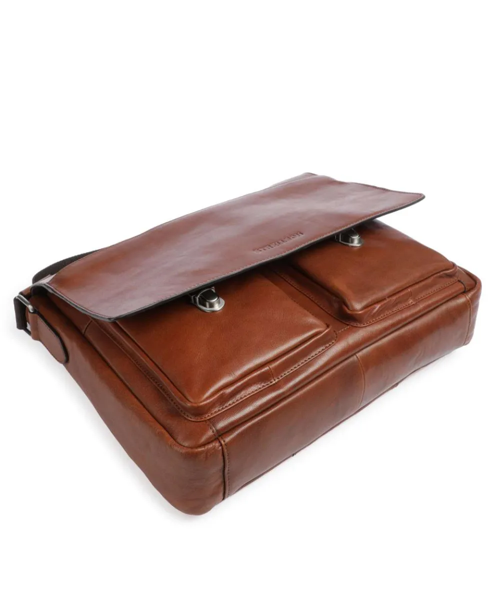 Kenley Jeremy Briefcase 15″ buffalo leather cognac