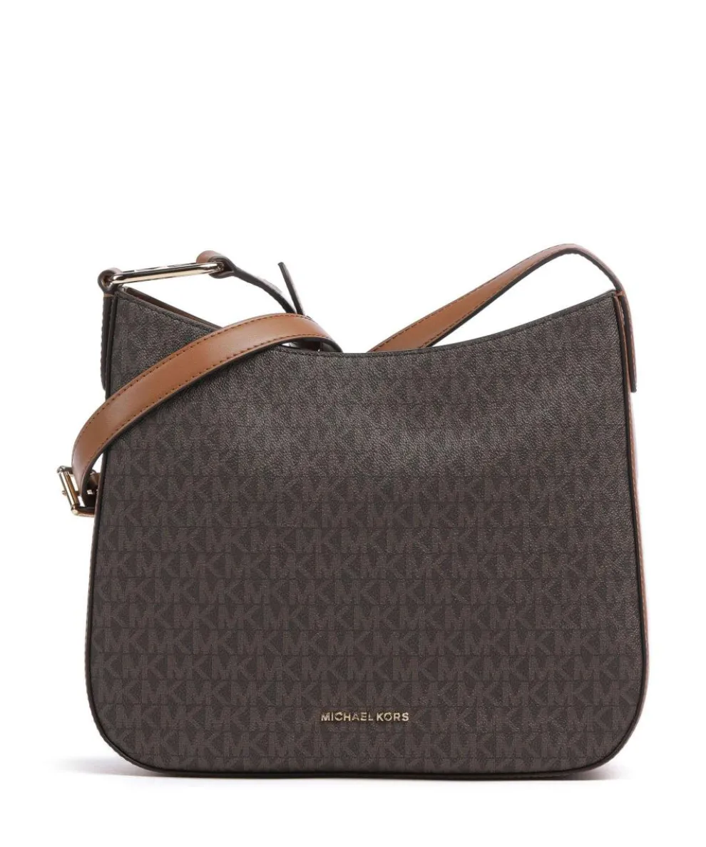 Kensington Hobo bag canvas dark brown