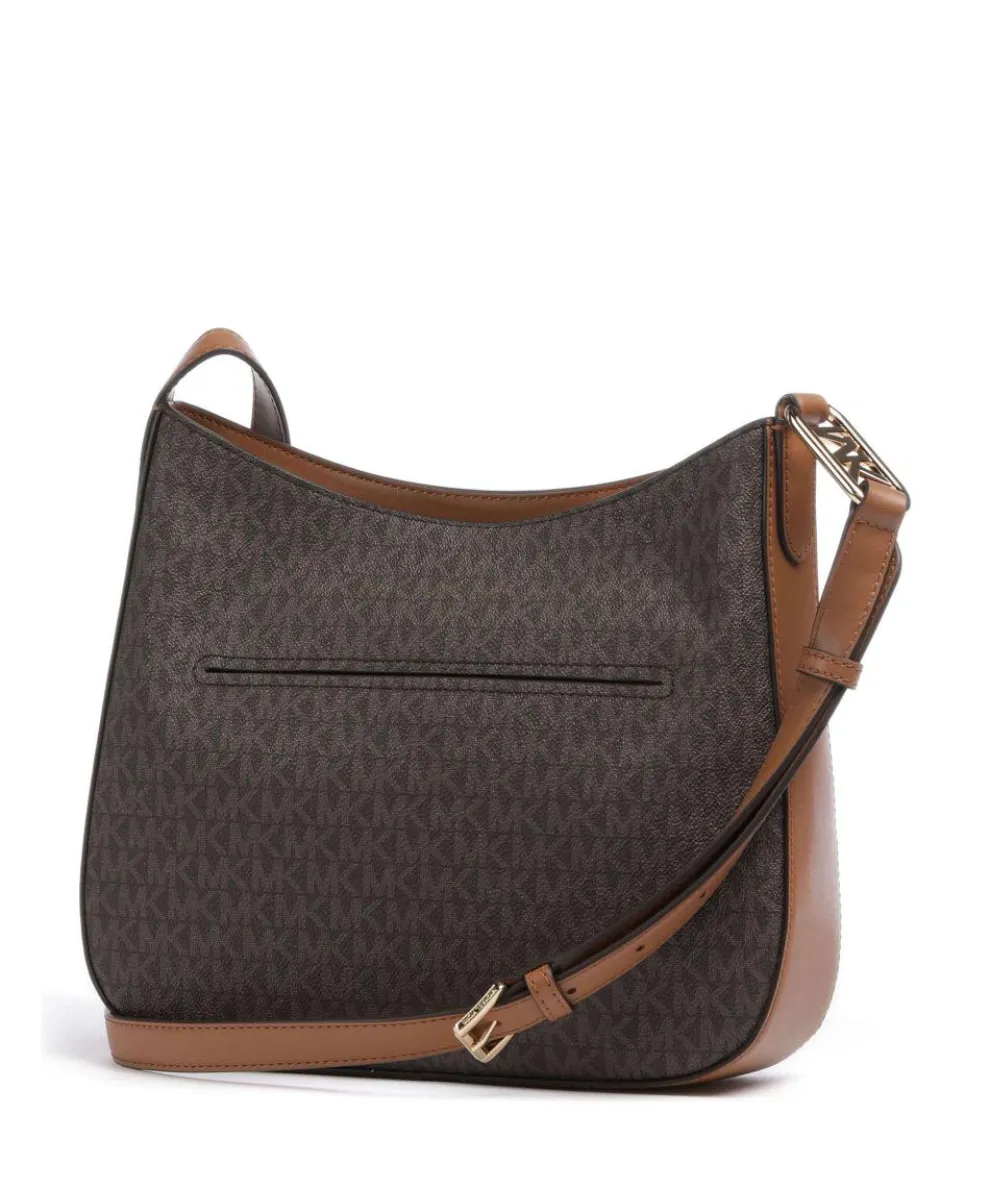 Kensington Hobo bag canvas dark brown