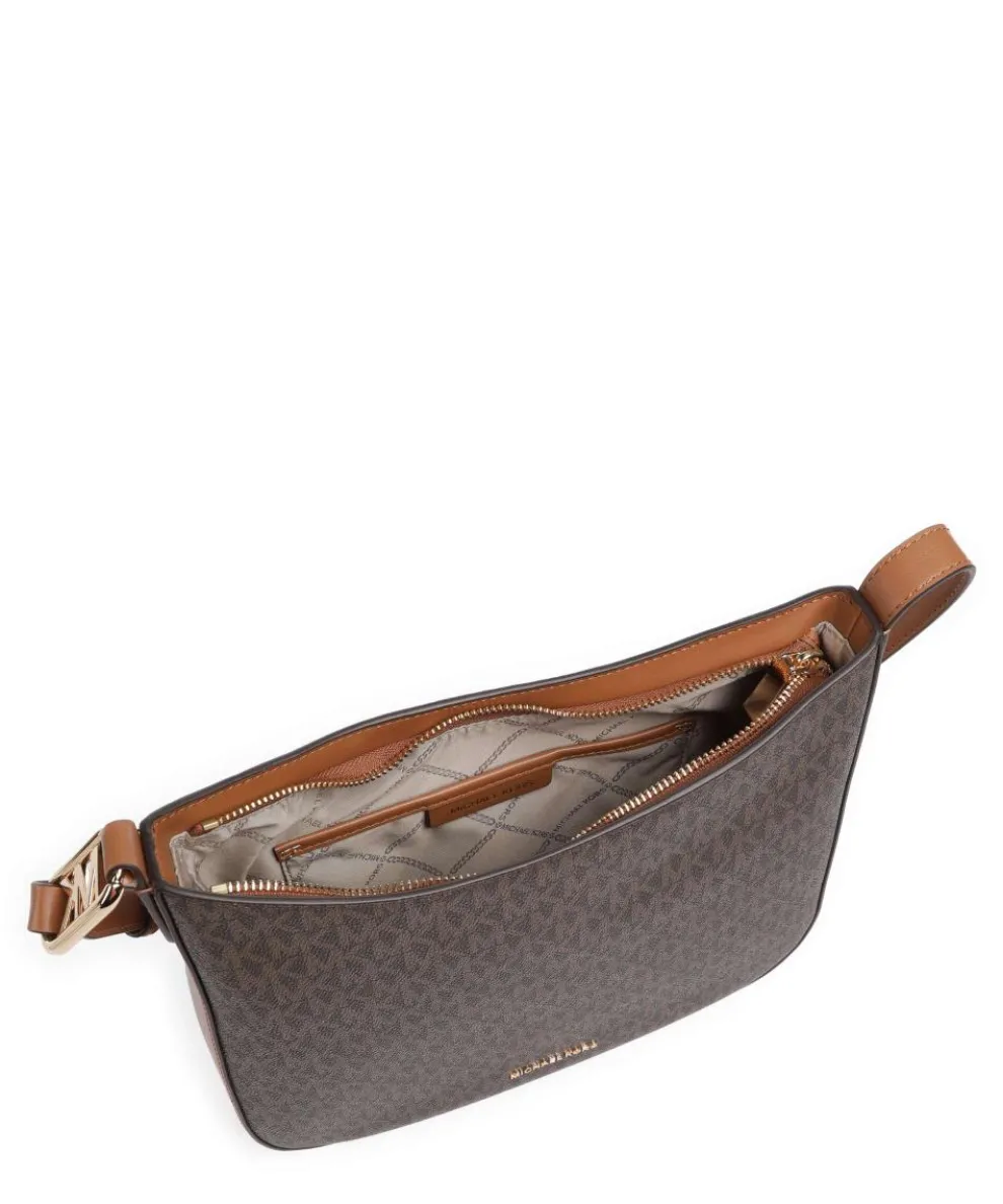 Kensington Hobo bag canvas dark brown