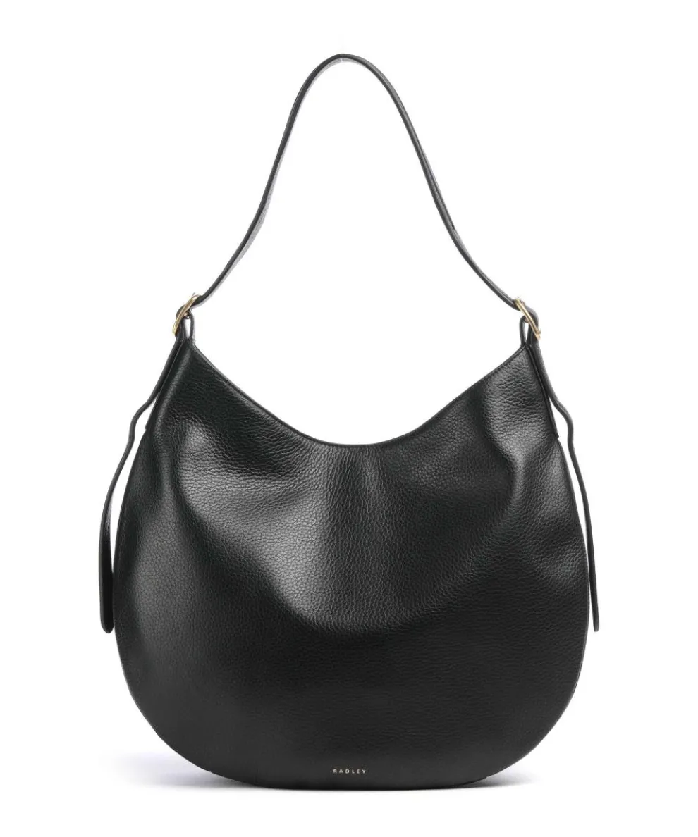 Kensington Place Hobo bag grained cow leather black