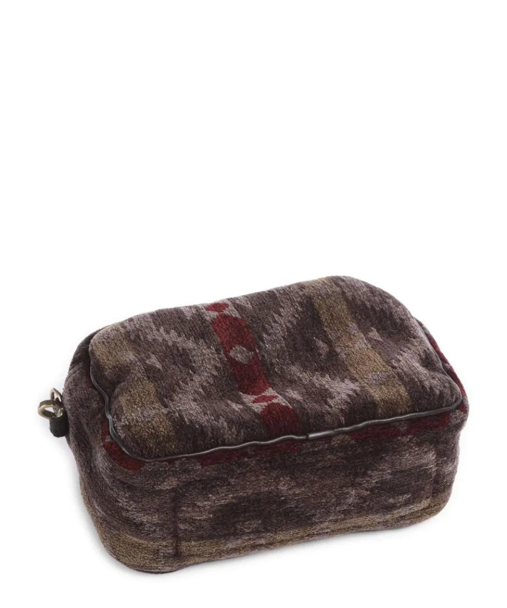 Shoulder bag fabric dark brown