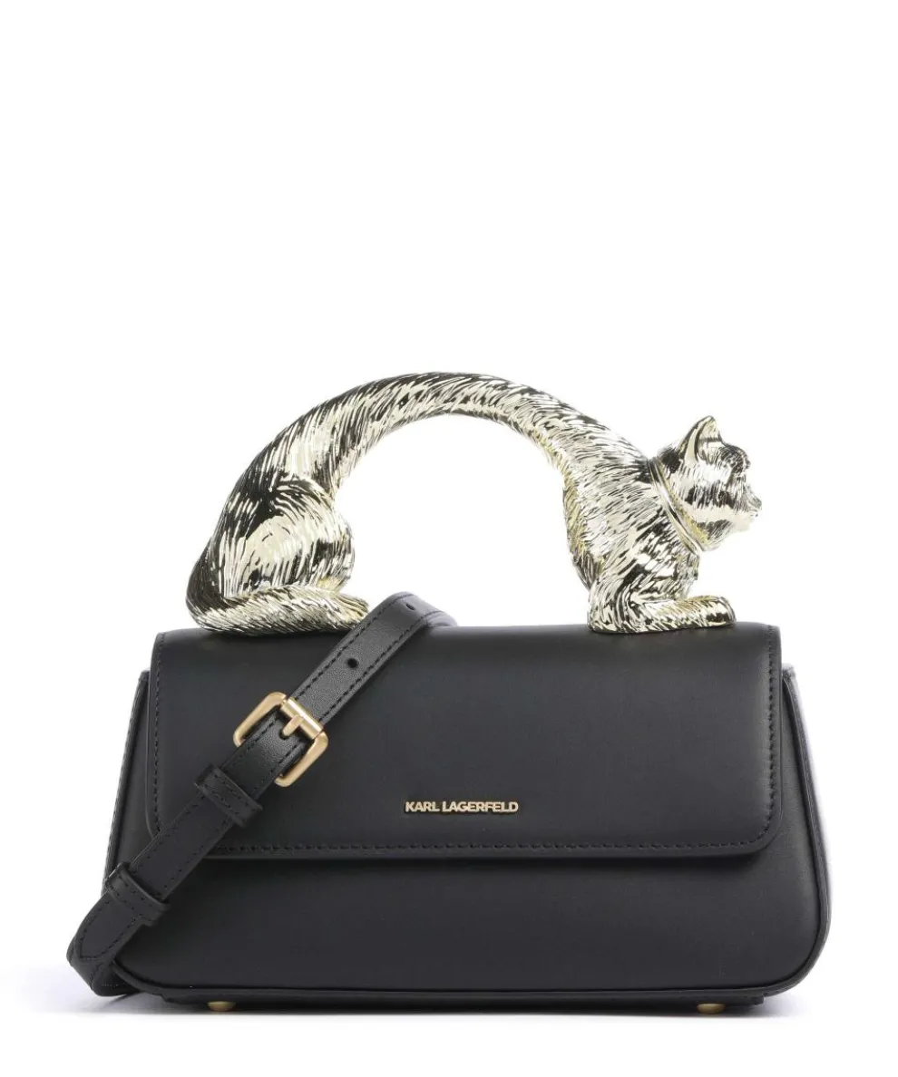 K/Ikon Choupette Handbag fine grain cow leather black