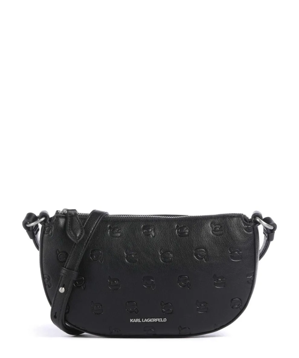 K/Ikon Monogram Crossbody bag imitation leather black
