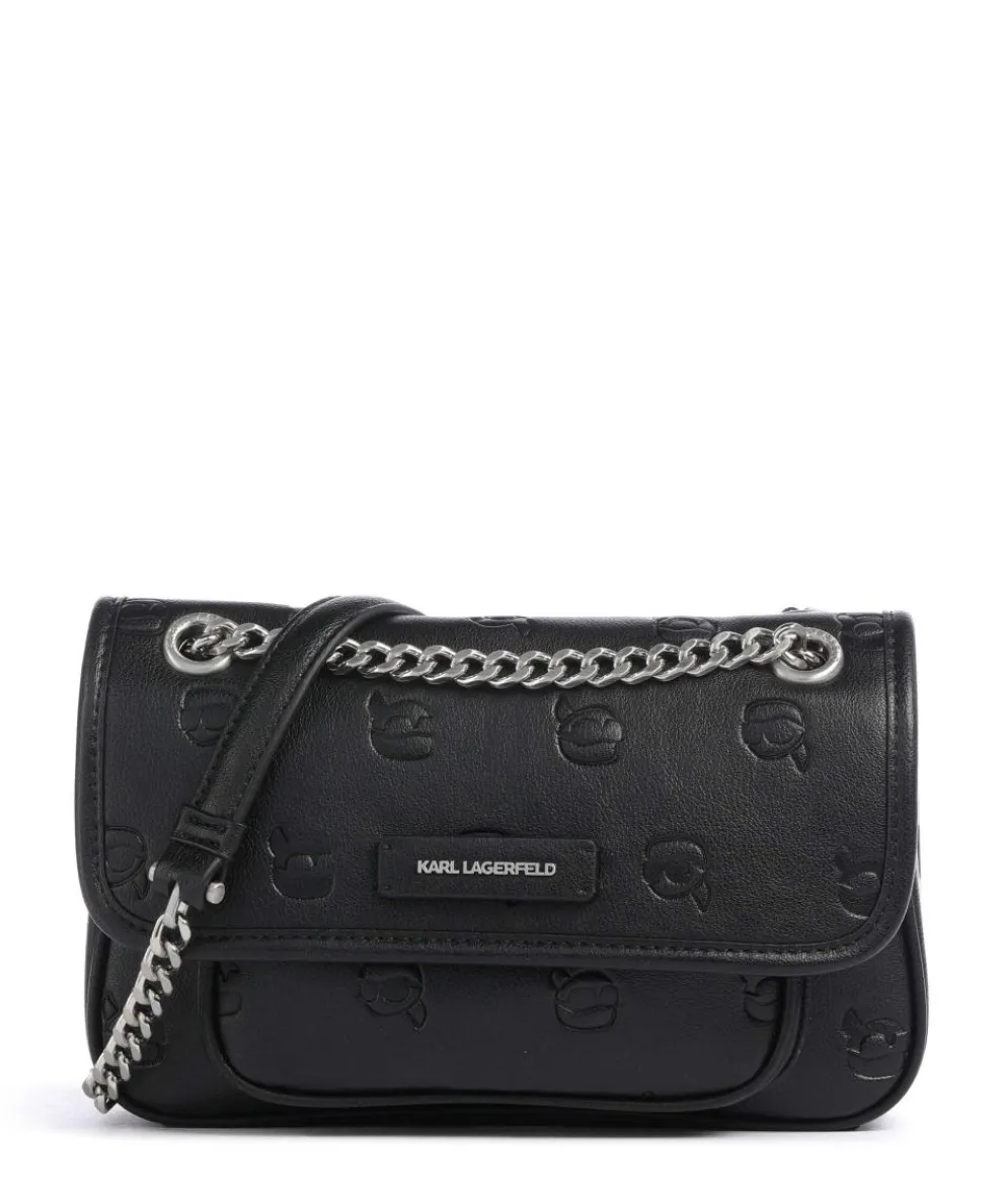 K/Ikon Monogram Shoulder bag imitation leather black