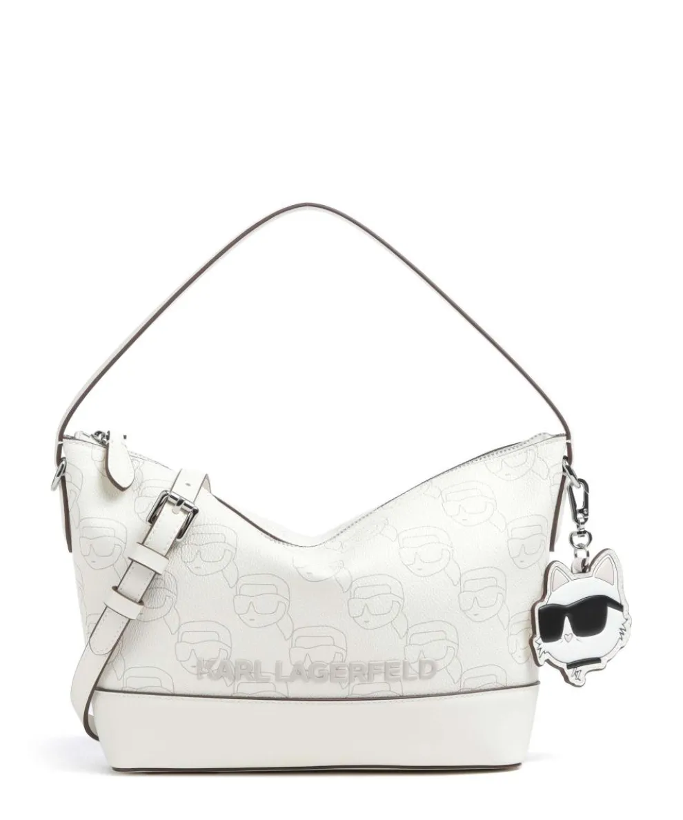 K/Ikonik Mono Hobo bag imitation leather cream