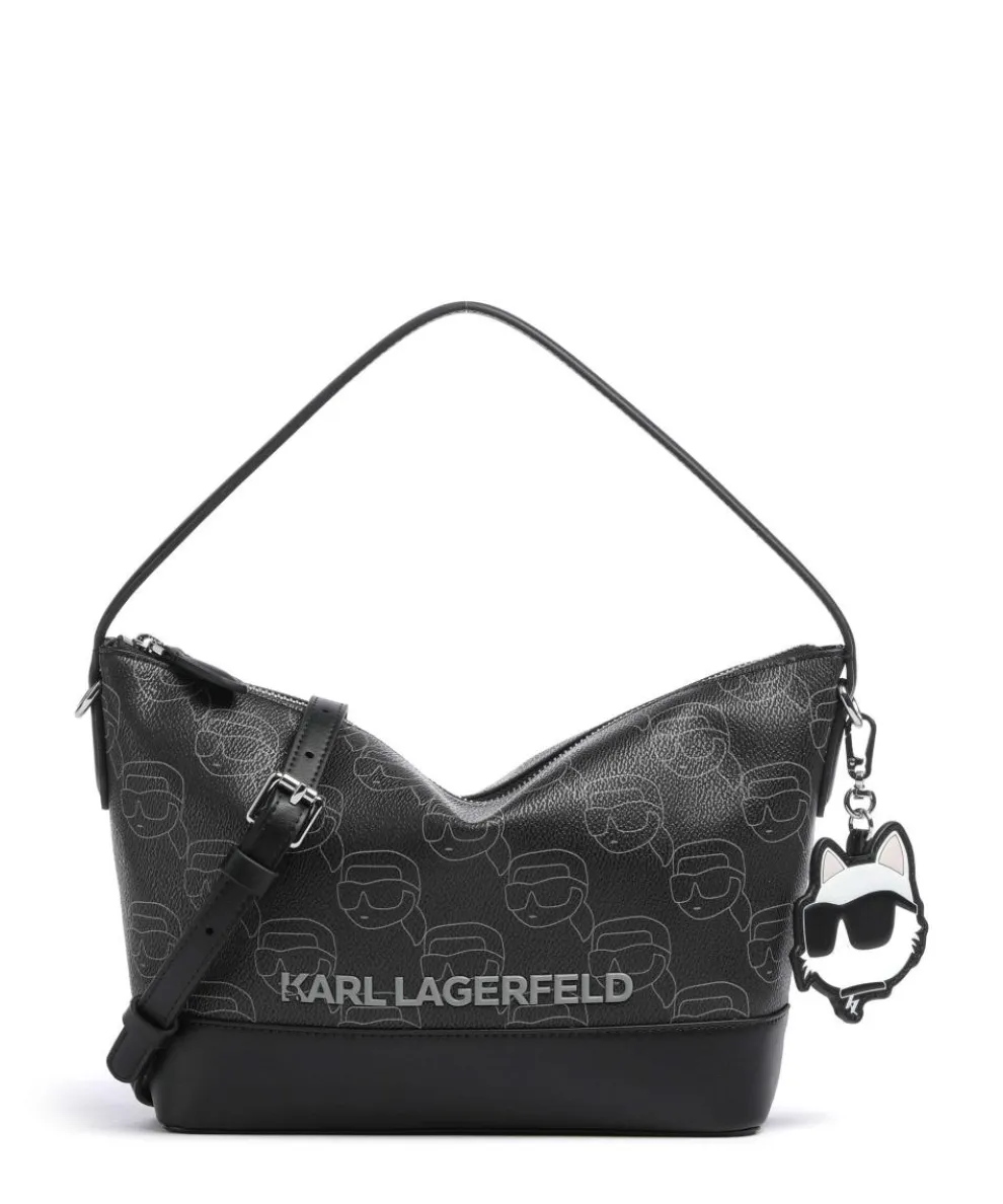 K/Ikonik Mono Hobo bag imitation leather black