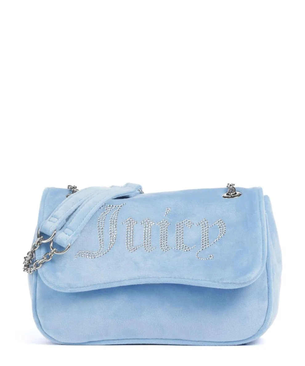 Kimberly Shoulder bag velvet fabric light blue