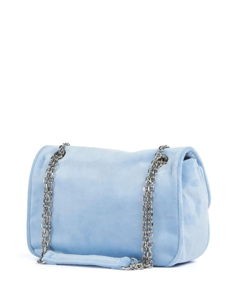 Kimberly Shoulder bag velvet fabric light blue