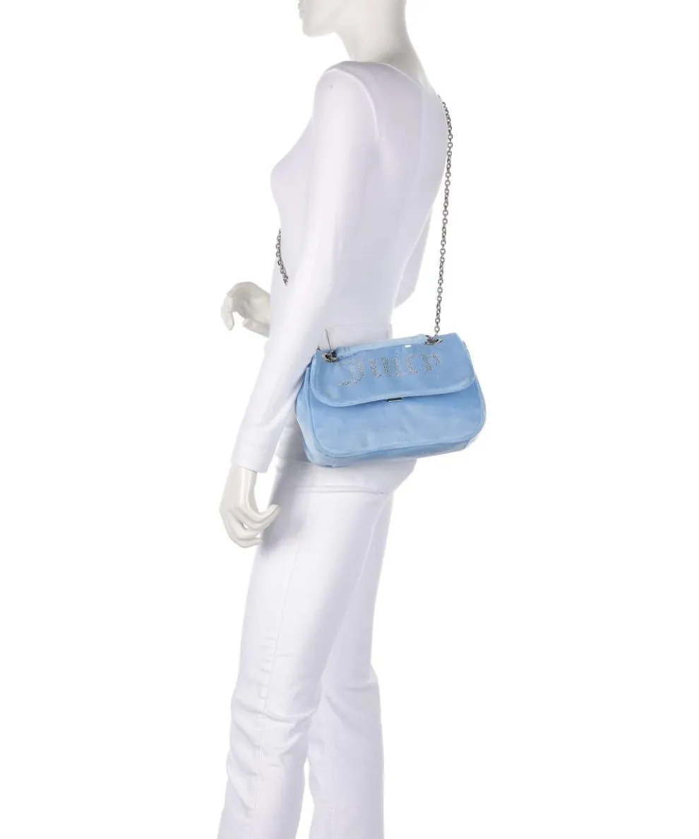 Kimberly Shoulder bag velvet fabric light blue