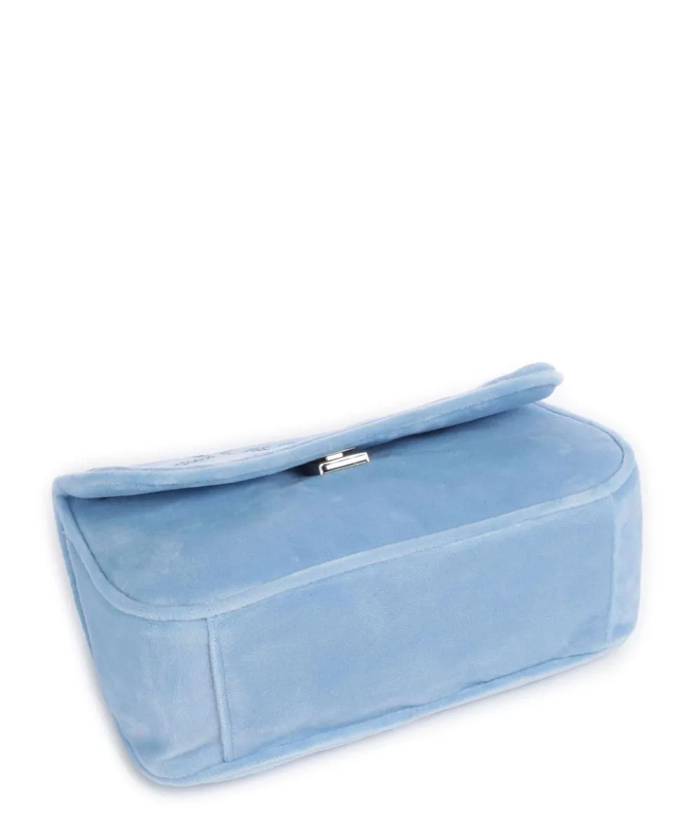 Kimberly Shoulder bag velvet fabric light blue