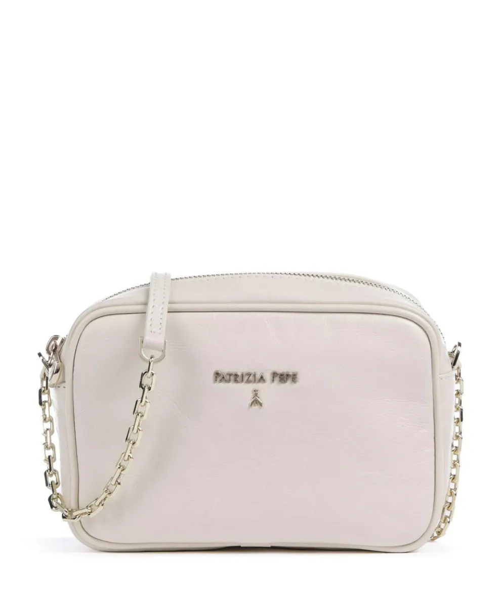 Crossbody bag softly grained calfskin ivory