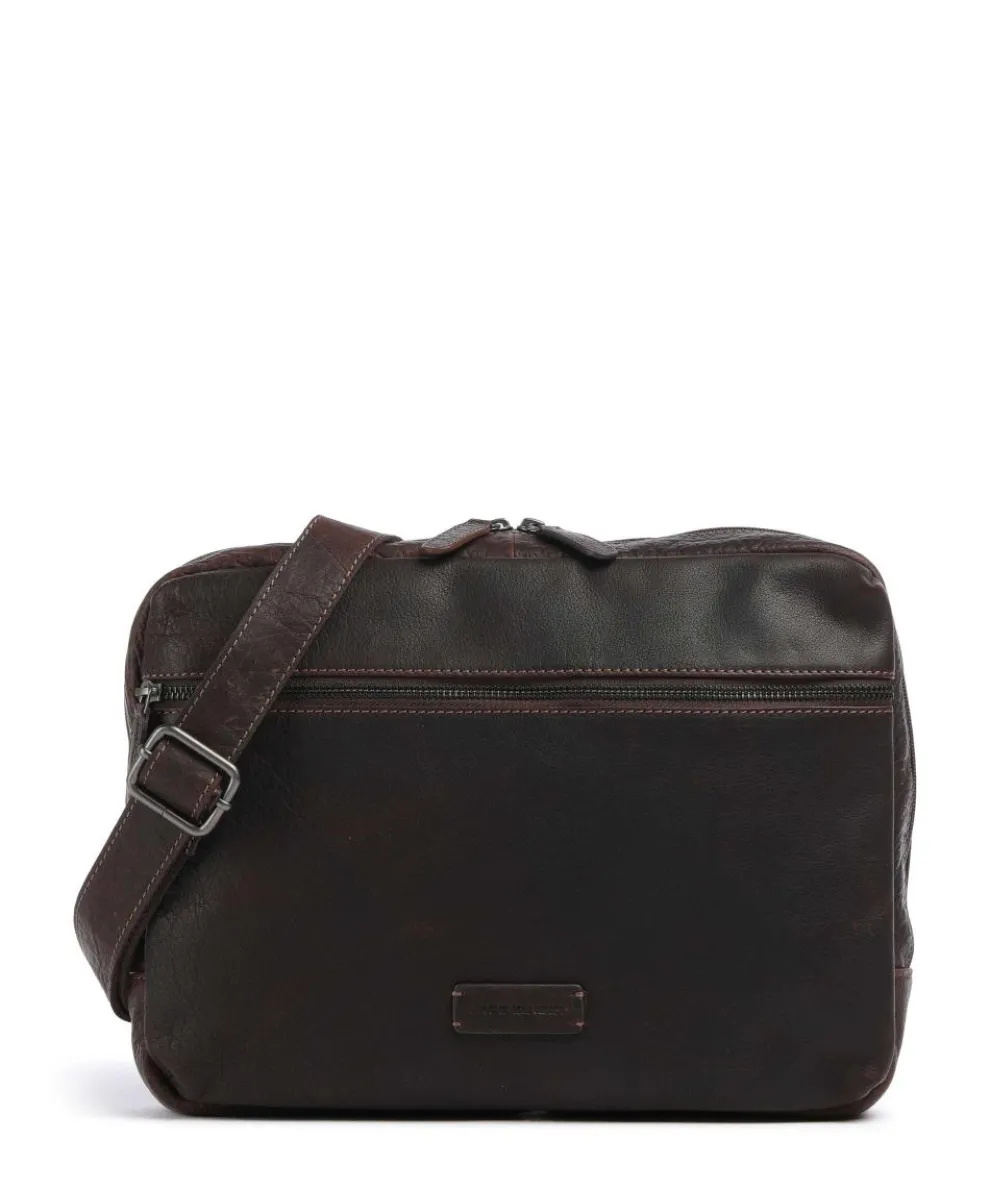 Porto 11 Crossbody bag grained leather dark brown
