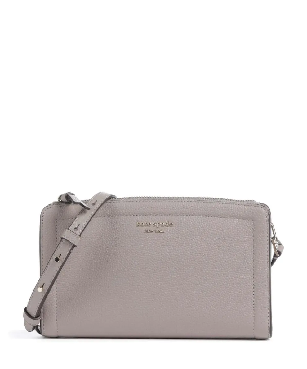 Knott Crossbody bag grained cow leather taupe