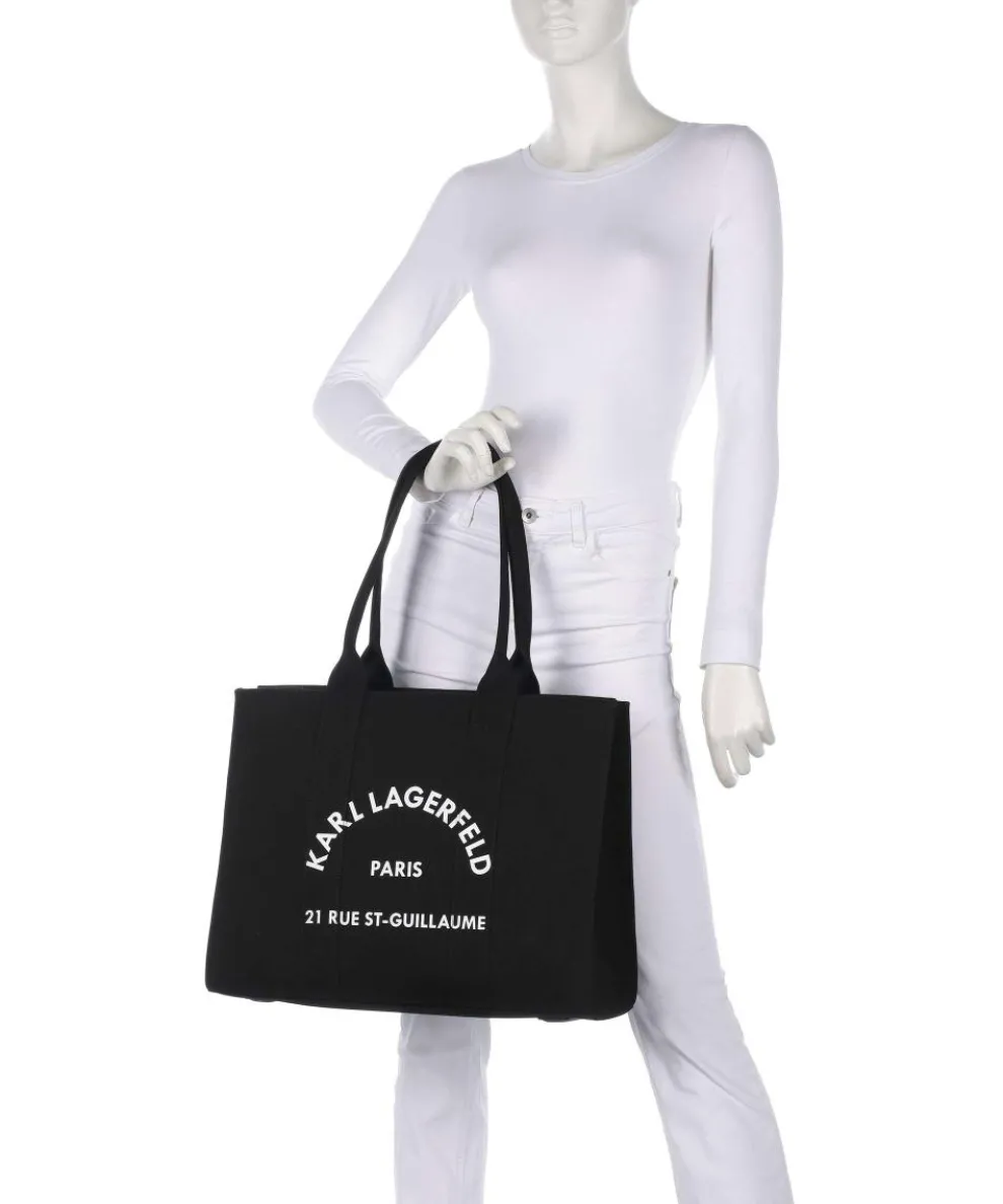 K/Rue St Guillaume Tote bag canvas black