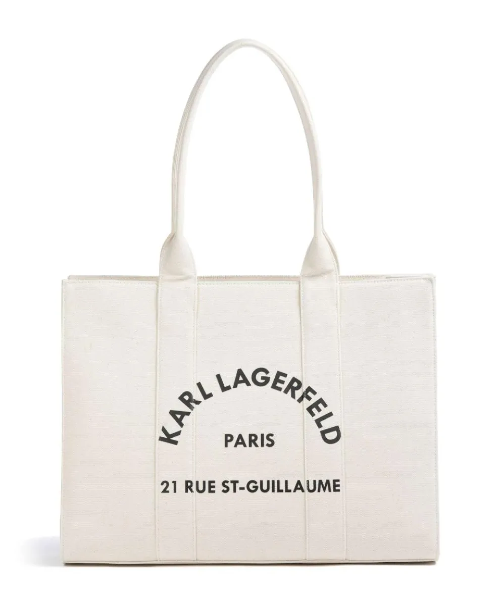 K/Rue St Guillaume Tote bag canvas ivory