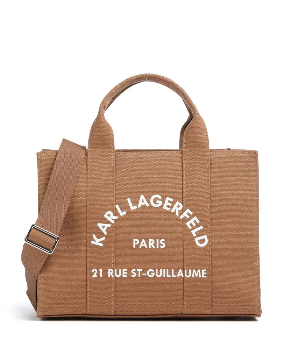 K/Rue St Guillaume Medium Handbag canvas caramel