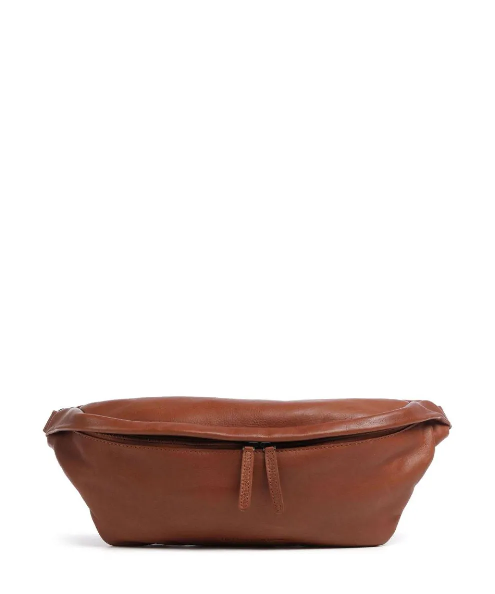 Kruger Fanny pack soft cow leather cognac