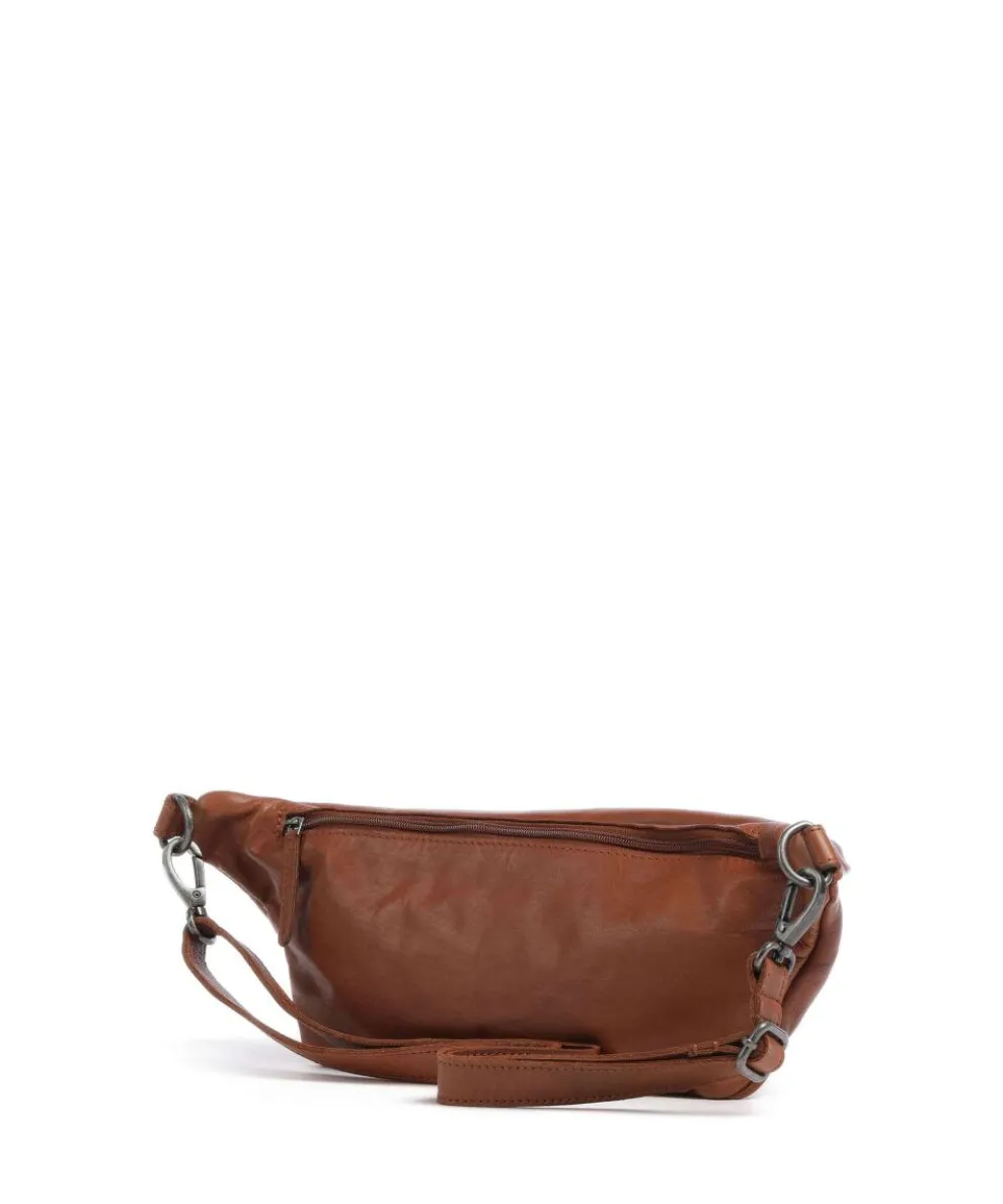 Kruger Fanny pack soft cow leather cognac