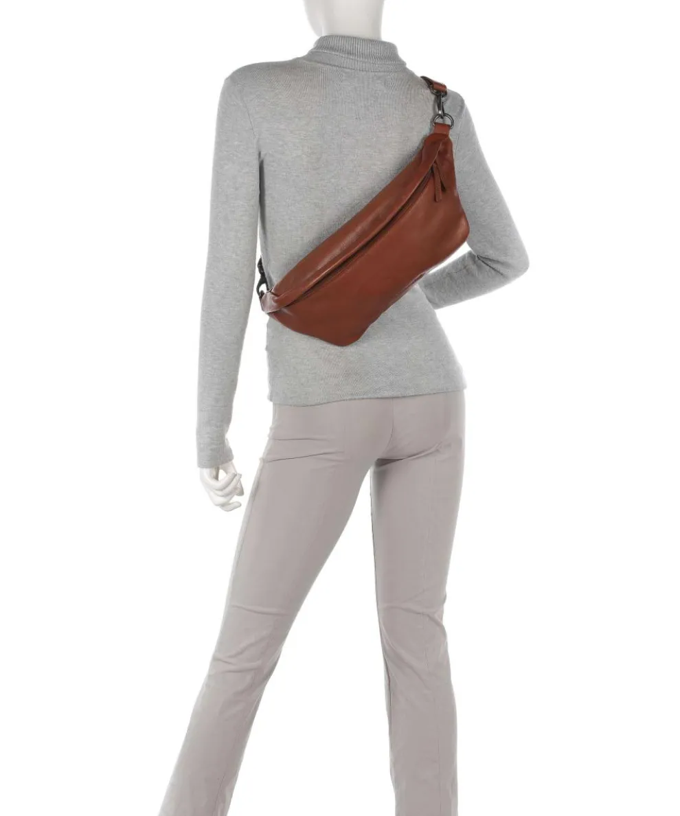 Kruger Fanny pack soft cow leather cognac