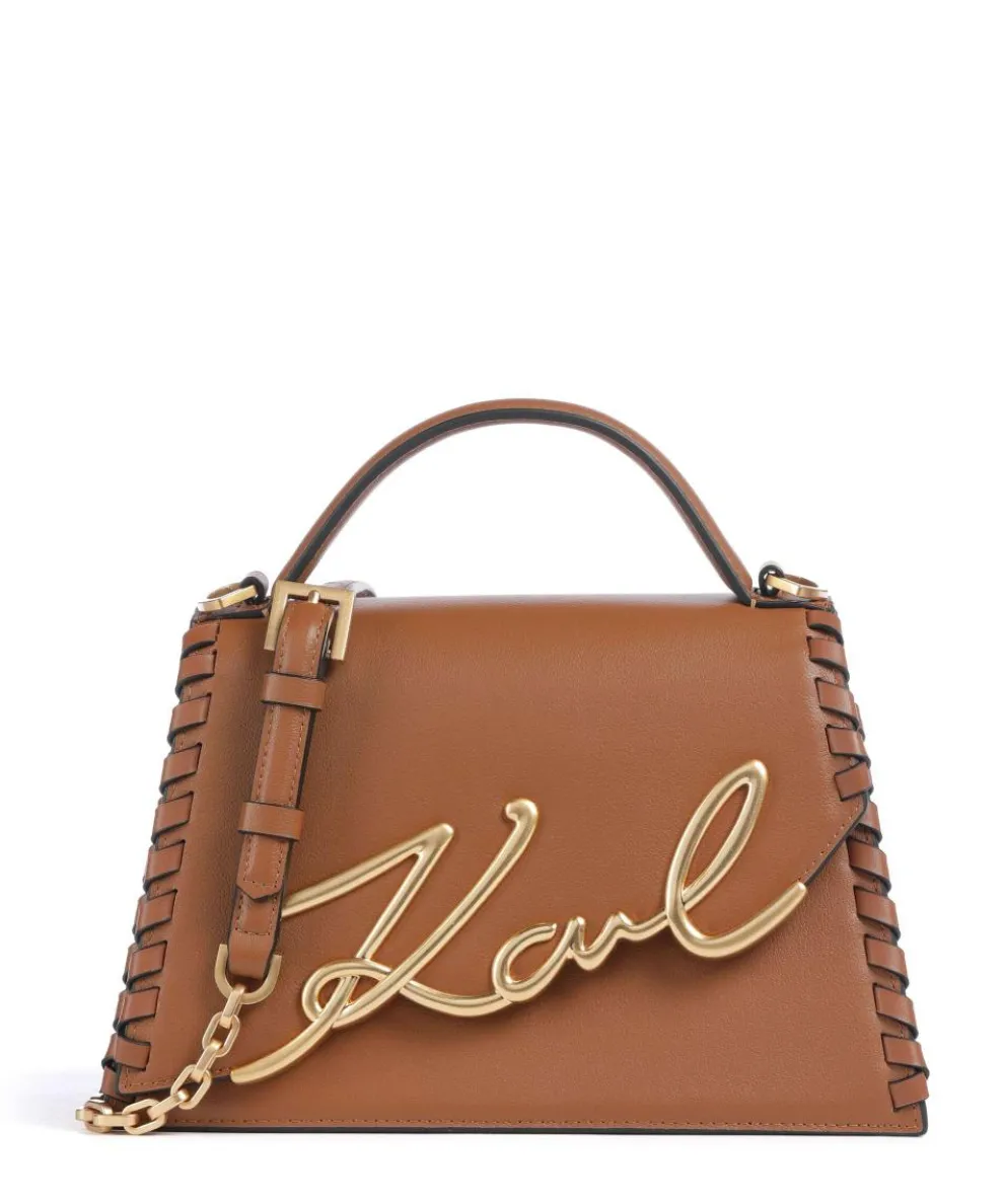 K/Signature 2.0 Handbag grained cow leather brown