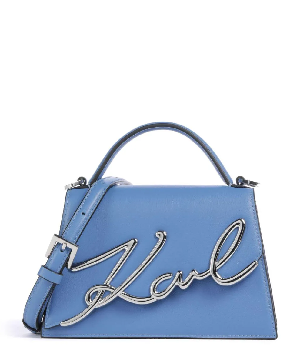 K/Signature 2.0 Handbag grained cow leather blue