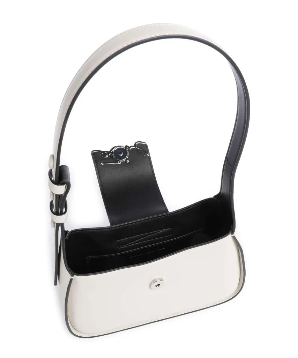 K/Signature Shoulder bag fine grain cow leather ivory