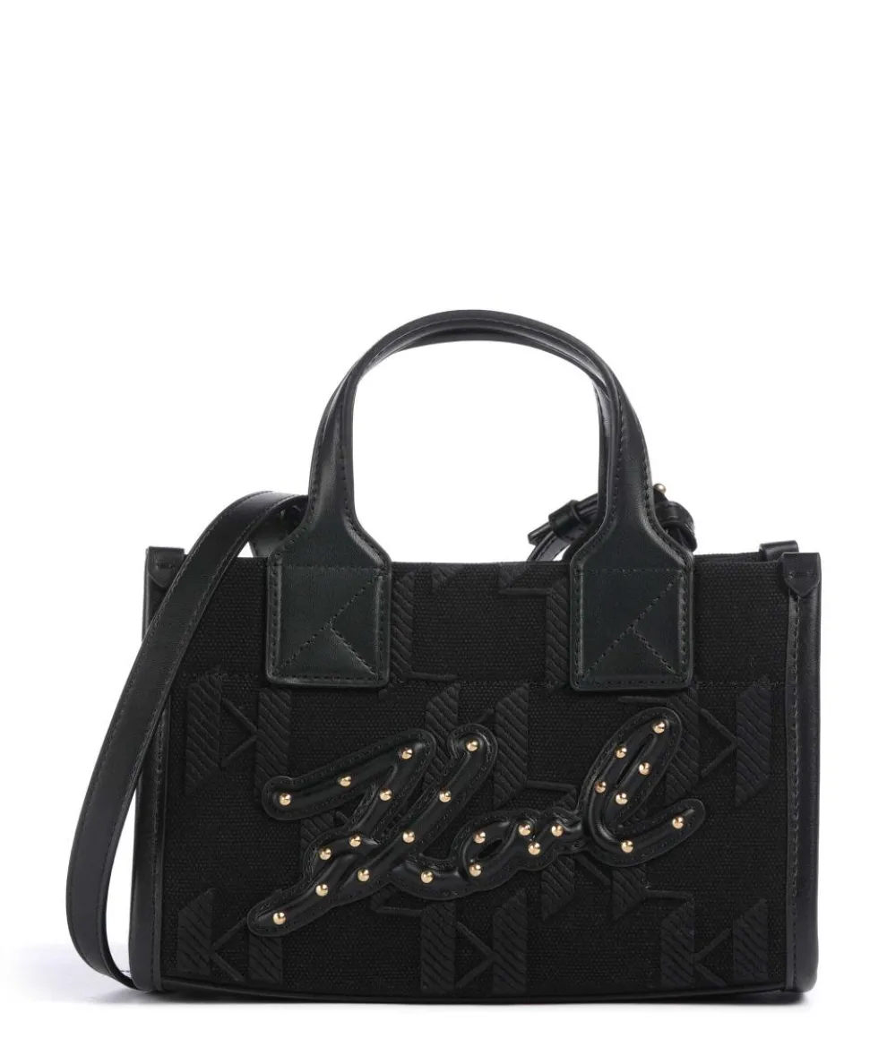 K/Skuare Small Crossbody bag cotton, imitation leather black