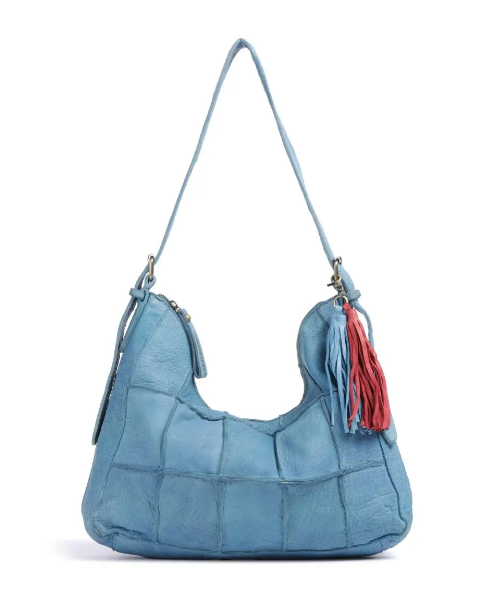 Malvengasse 5 Shoulder bag grained leather blue