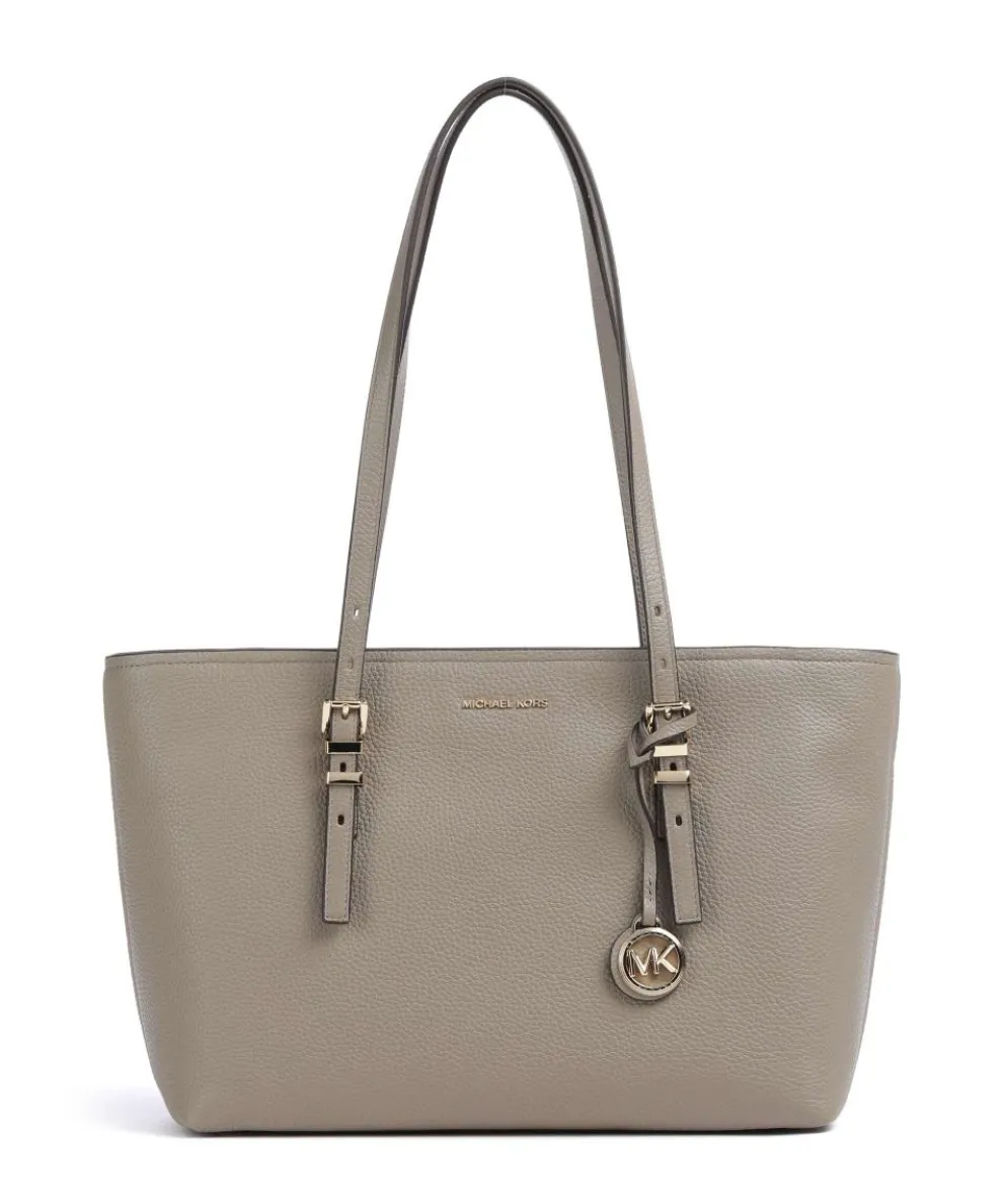 Quinn Medium Tote bag fine grain cow leather taupe