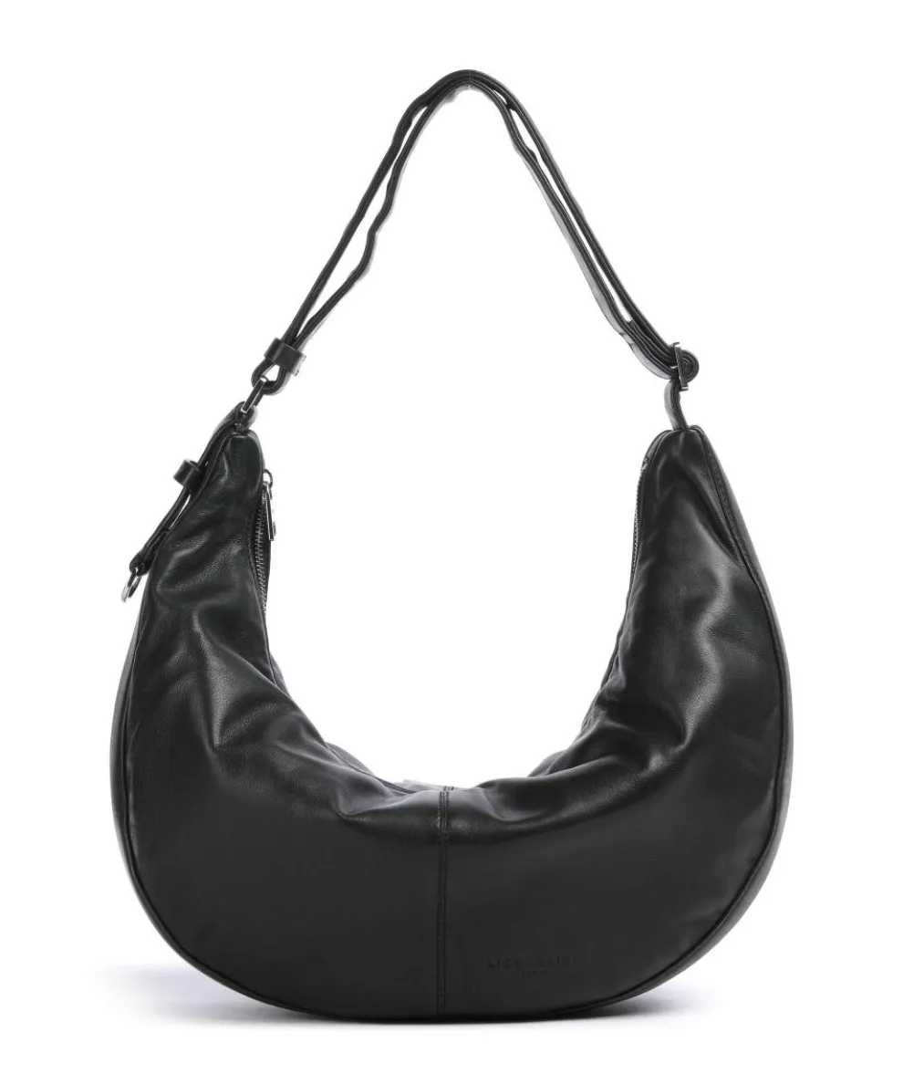 Moon Sheep Natural M Hobo bag sheepskin leather black