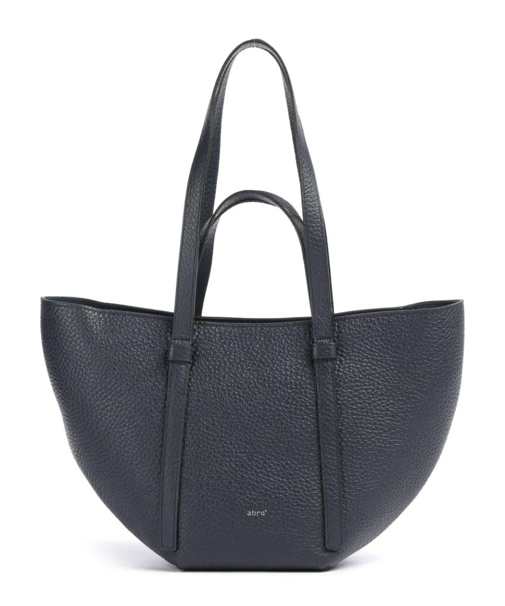 Tekla Cosmo Medium Tote bag grained leather navy