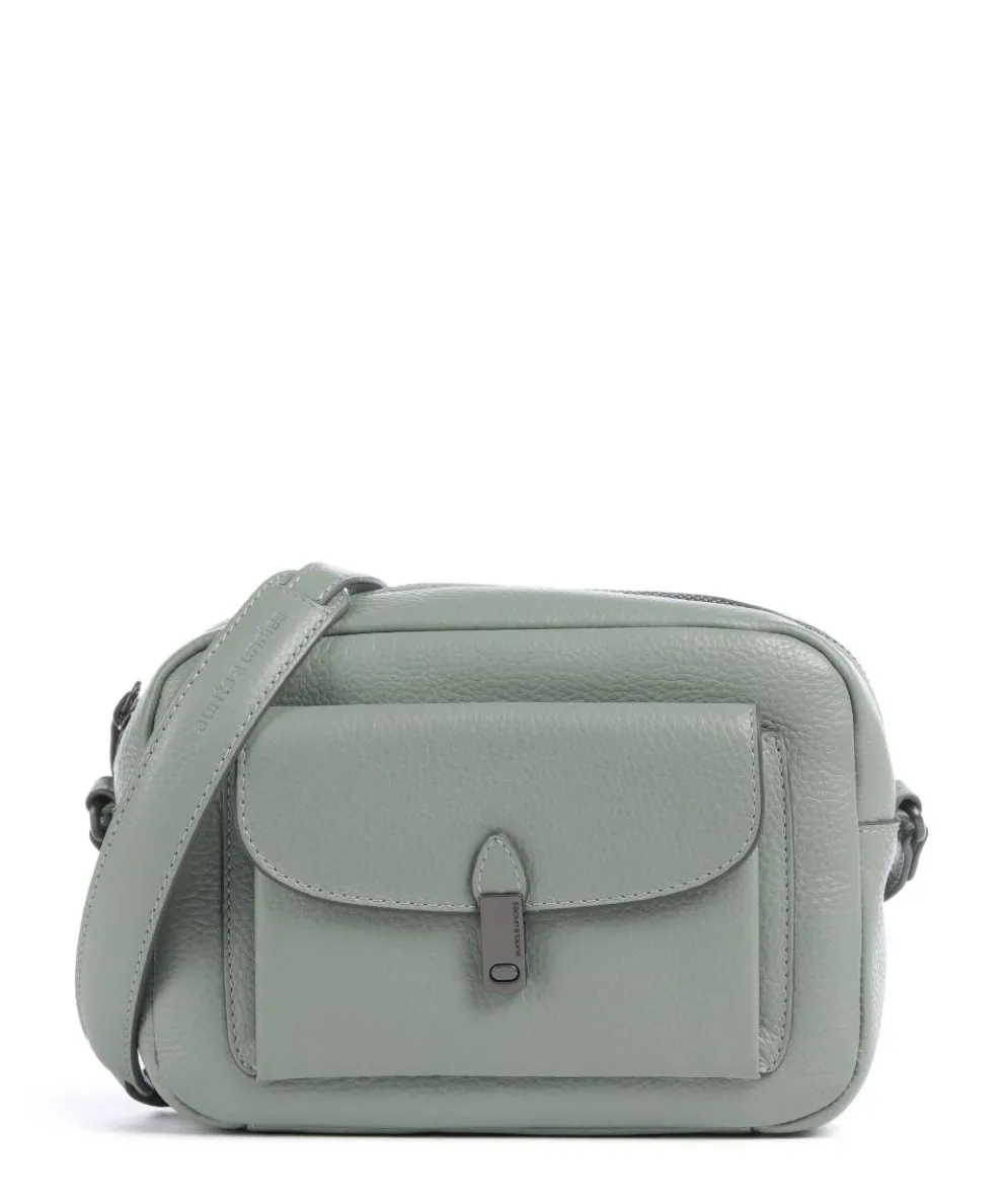 Philocalists Posh Crossbody bag grained leather greygreen