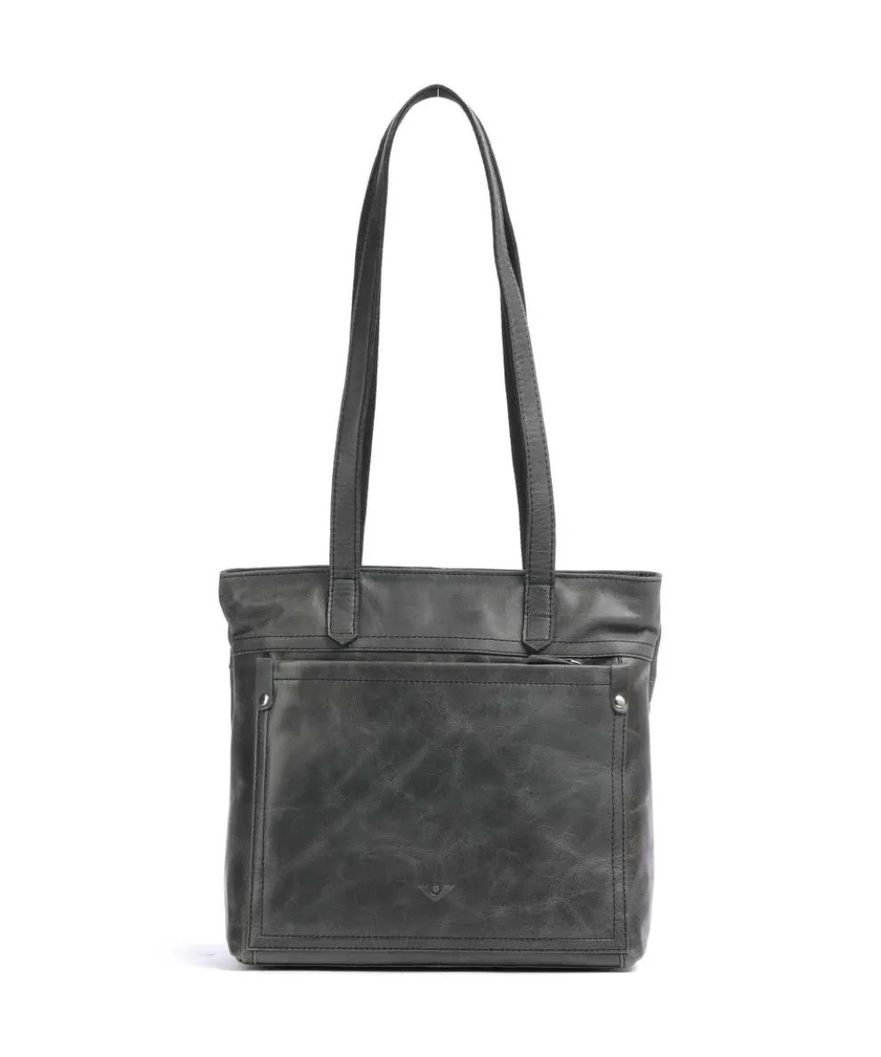 City Cowboy poly Shoulder bag fine grain leather anthracite