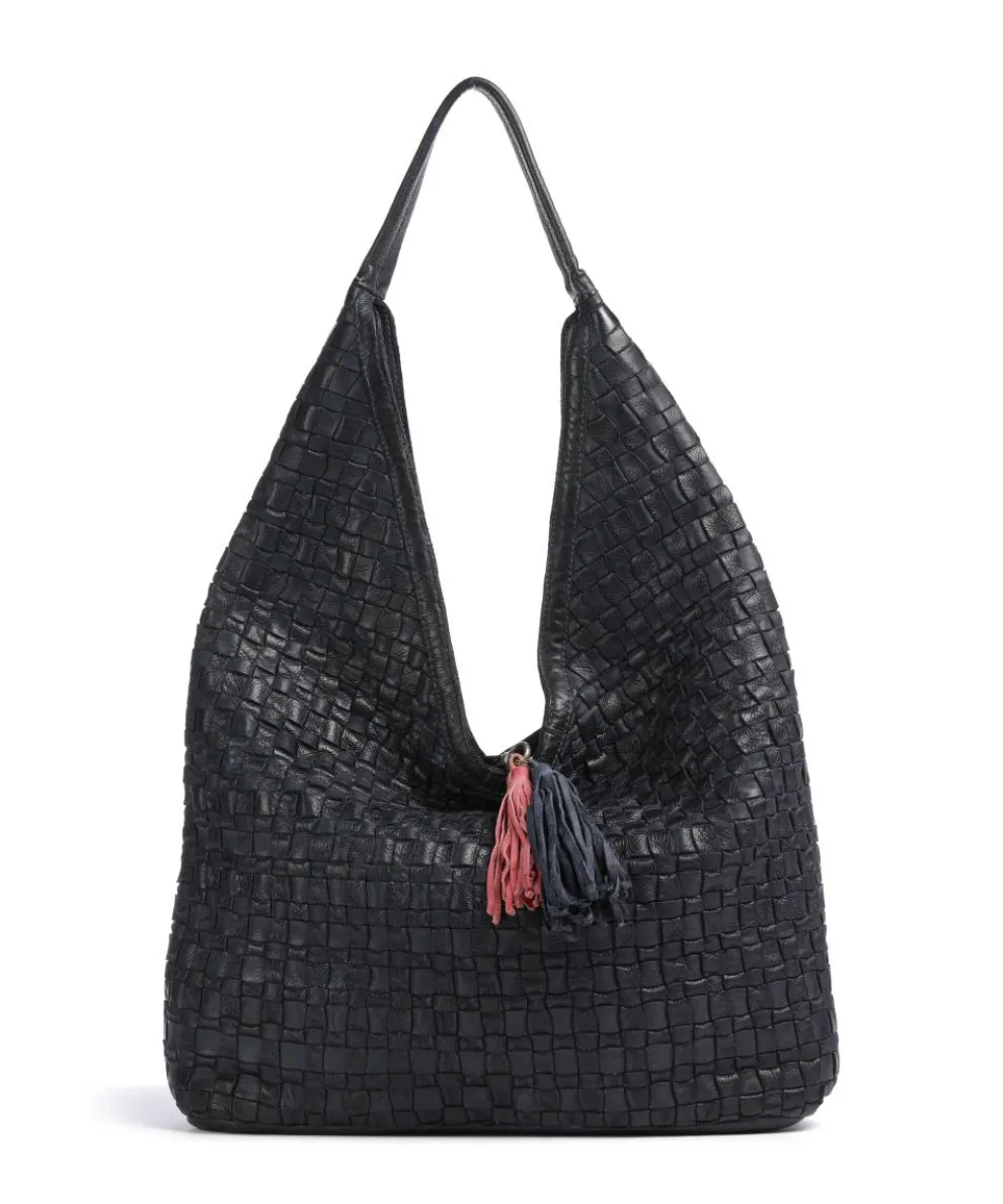 Venusweg 2 Shoulder bag grained cow leather navy