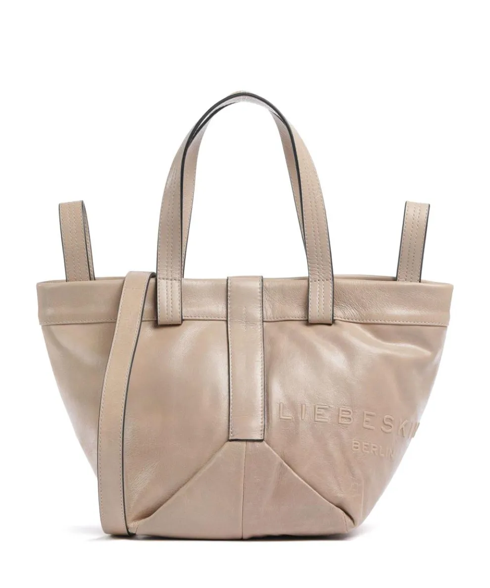 Elvira Lamb SF Verna S Handbag fine grain leather taupe