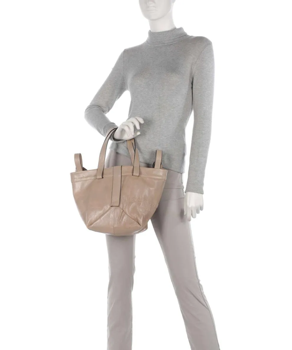 Elvira Lamb SF Verna S Handbag fine grain leather taupe