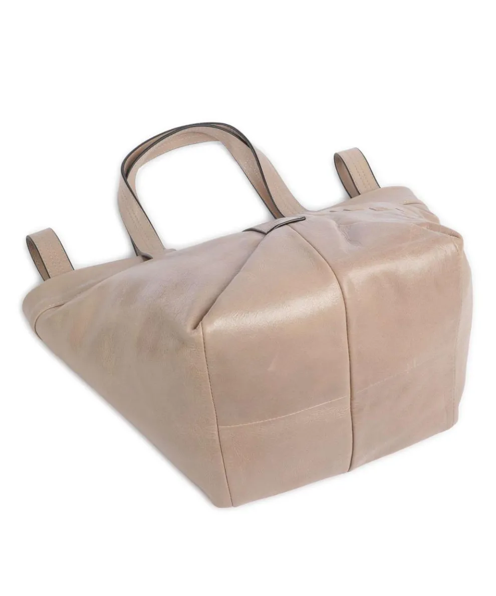 Elvira Lamb SF Verna S Handbag fine grain leather taupe