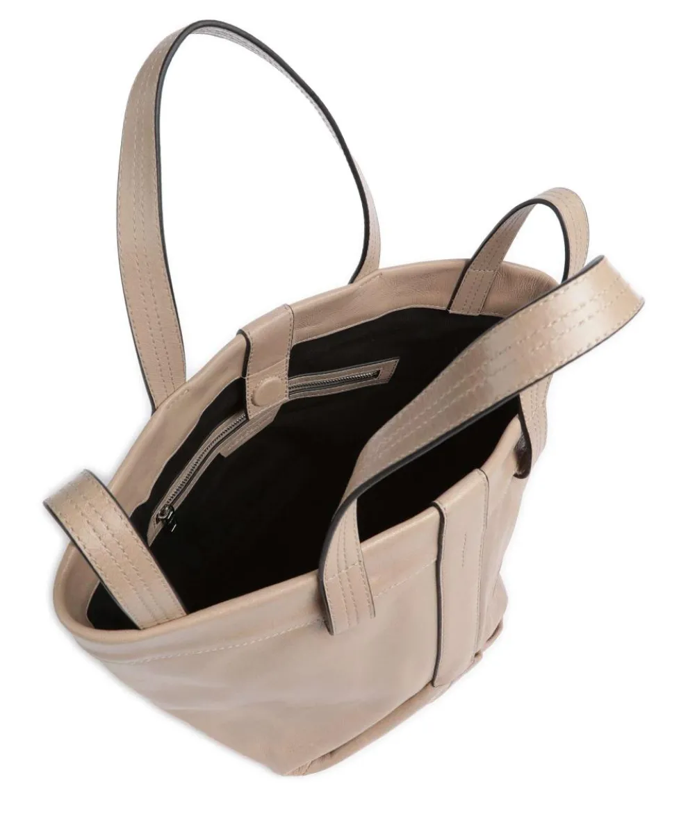 Elvira Lamb SF Verna S Handbag fine grain leather taupe